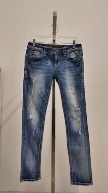 Rock Revival Distressed Skinny Jeans (Women’s 30)